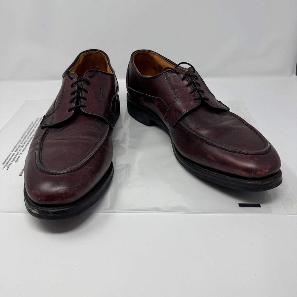 Allen Edmonds Mens 14 AAA Burgundy Leather Cap Toe Oxford Dress Shoes‎ Comfort